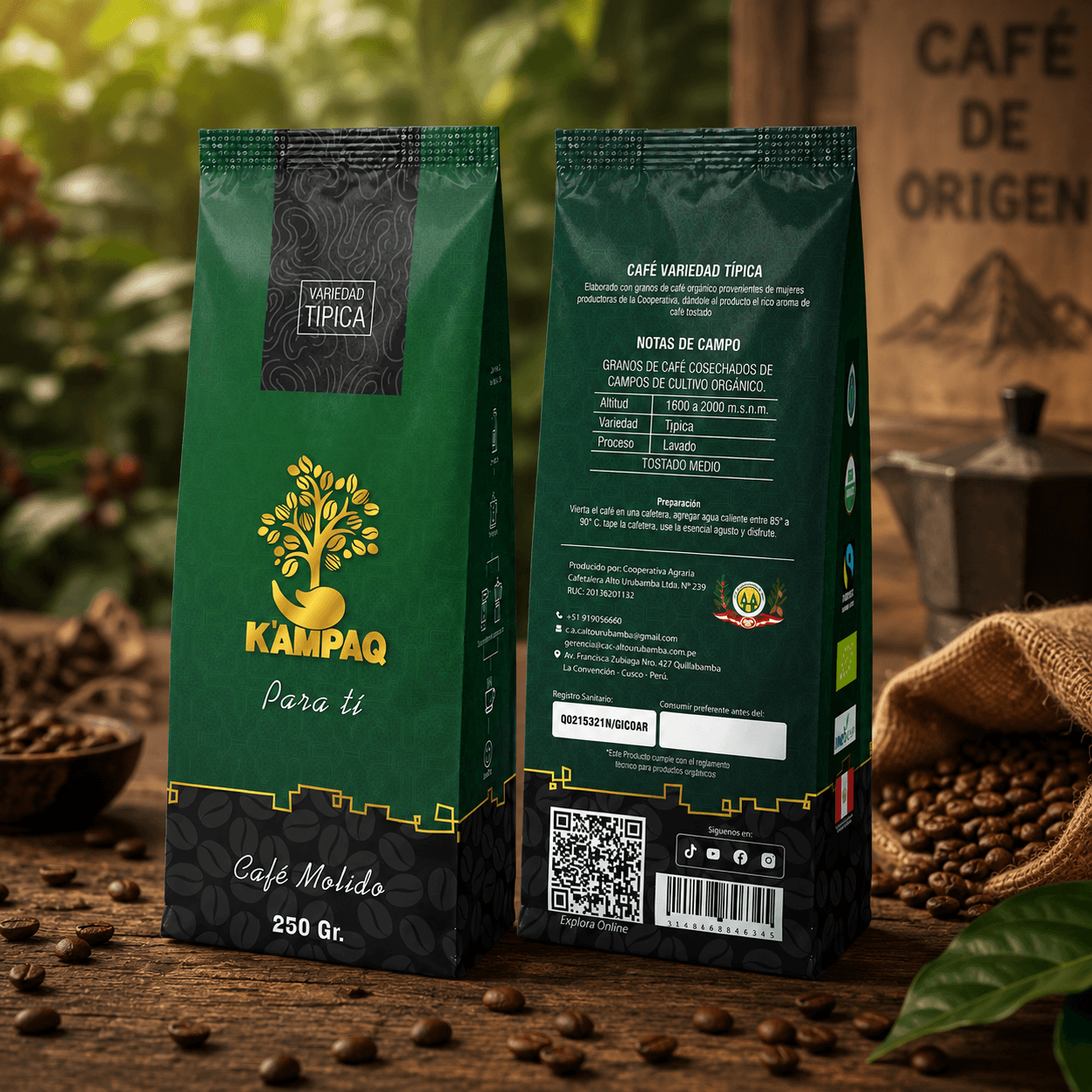 Café Molido Típica K'ampaq